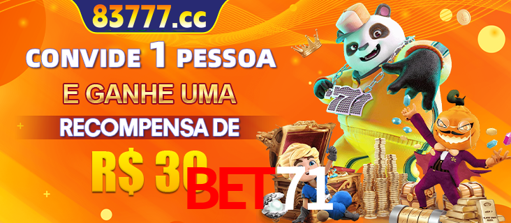 Banner institucional da bet71 sobre parceria de marcas e criação de uma marca de excelência, apresentando os mascotes de jogos populares como o Fortune Tiger.