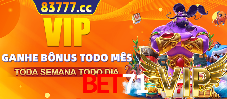 Banner promocional do bet71 oferecendo 100% de recompensas adicionais contínuas para quem fizer o login diário (Daily sign-in), com um mascote de coelho.